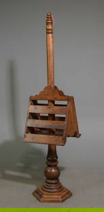 French Oak Double Sided Lectern / Bible Stand: French Oak Double Sided Lectern / Bible Stand - 66 in tall x 16 x 18