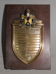 "The Rixon House Shield" Plaque