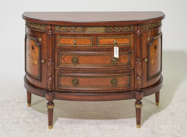 Louis XVI Style Demilune Chest with Ormolu