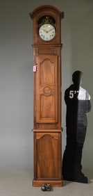 French Tall Walnut Grandfather / Longcase Clock