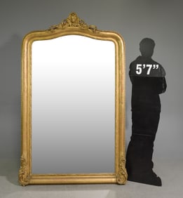 Louis XV Style Gold Gild / Painted Framed Large Mirror