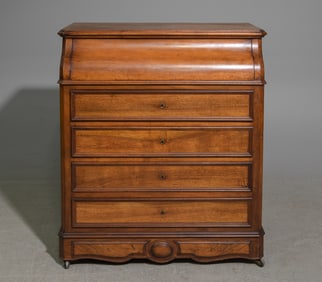 French Walnut Lift Top Dressing Chest / Washstand