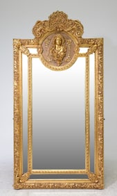 French Style Large Gold Framed Mirror