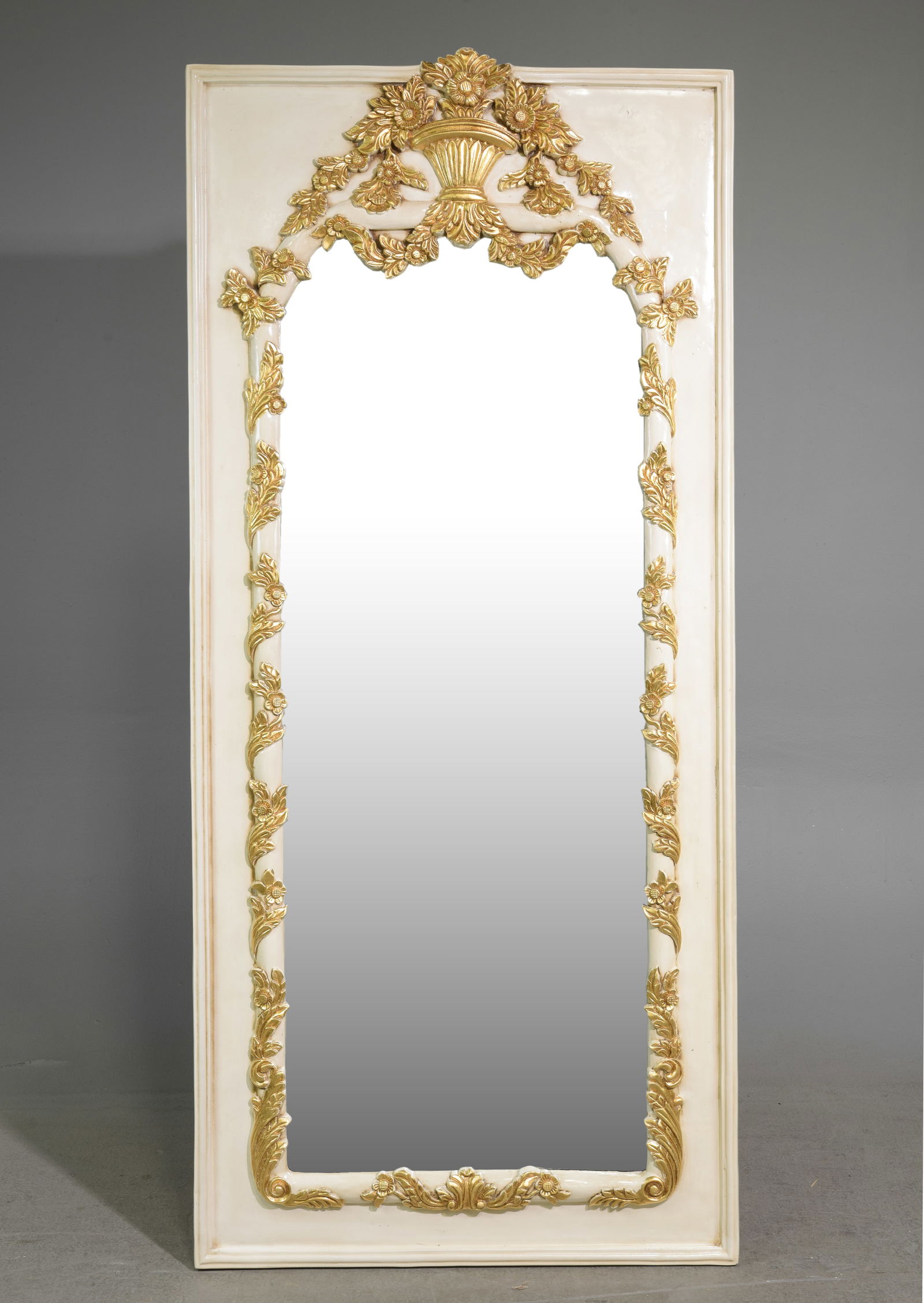 French Style Painted Framed Tall Mirror (1 of 4)