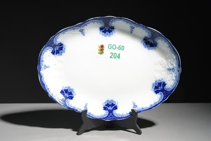 Flo Blue & White Oval Platter #1