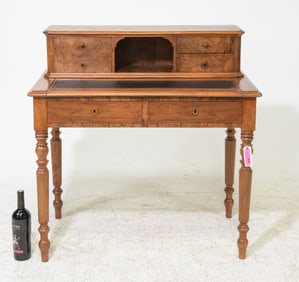 Louis Philippe Style Walnut Desk with Pull Out