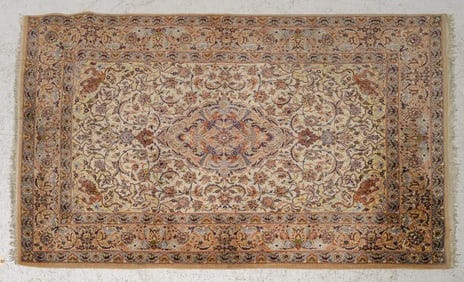 Persian Wool & Silk Rug - 5'8 x 3'9