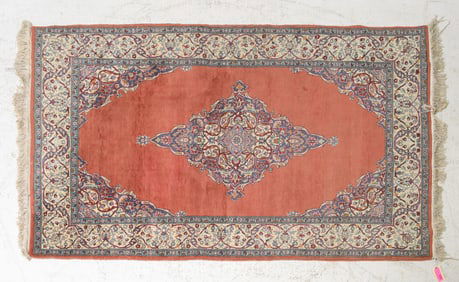 Persian Wool & Silk Rug - 6'8 x 4'2
