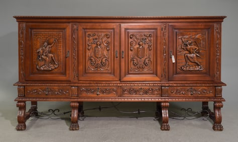 Spanish Renaissance Style Large Sideboard