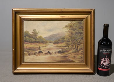 W.R. Allen Framed Oil on Canvas Landscape c.1931
