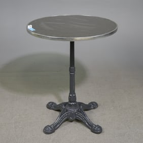 French Bistro / Pub Table with Iron Base #2