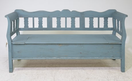 European Pine Painted Kitchen / Hall Bench