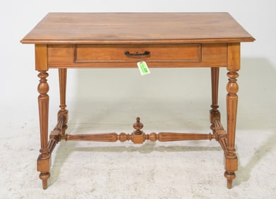 Louis XVI Style Cherry Singe Drawer Table