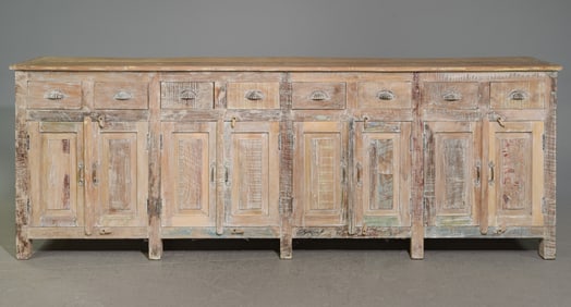 Farmhouse Style Painted Eight Door Sideboard