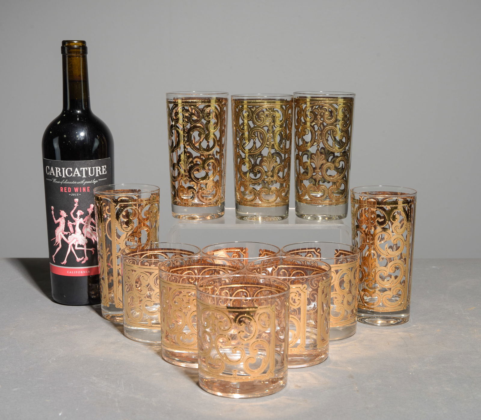 11pcs Vintage Georges Briard Highball & Whiskey Glasses (1 of 4)