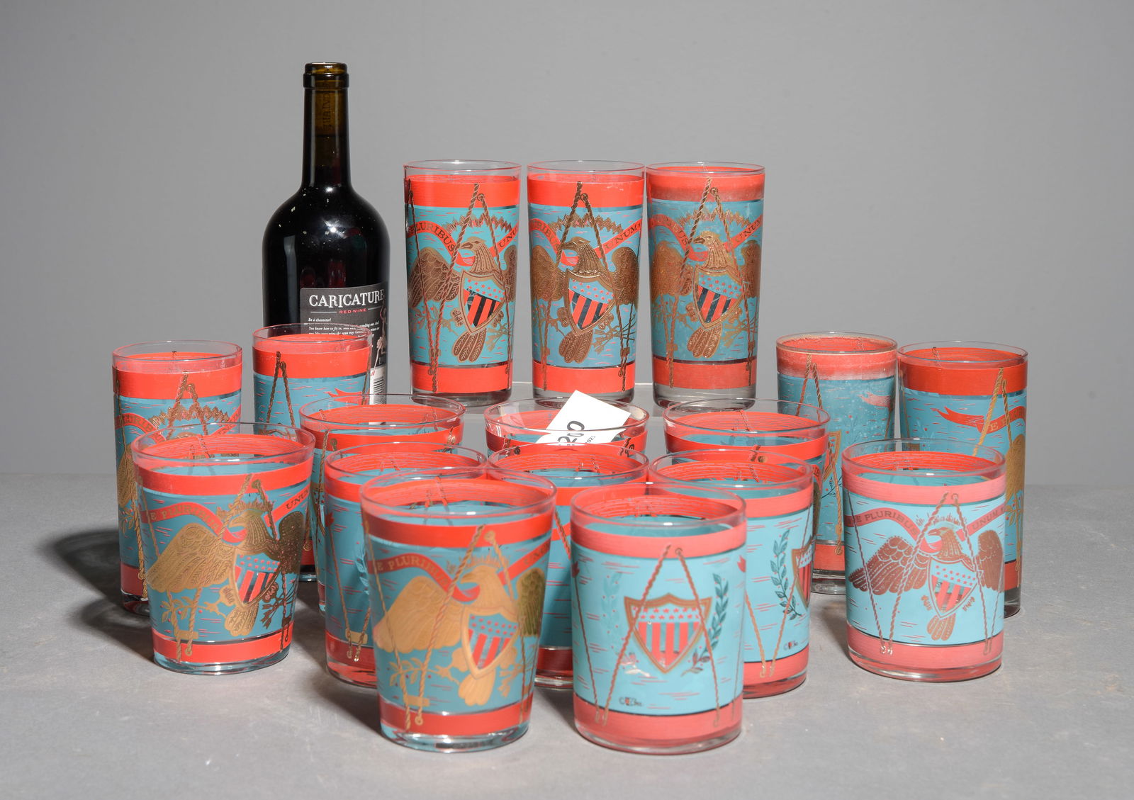 17pcs Vintage Cera Glass Highball & Whiskey Glasses (1 of 4)