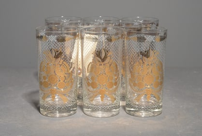 8 Vintage Georges Briard Sonata Highball Glasses