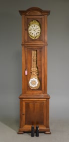 French Walnut Grandfather Clock