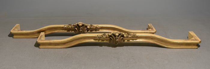 2 French Gold Pelmets / Valances