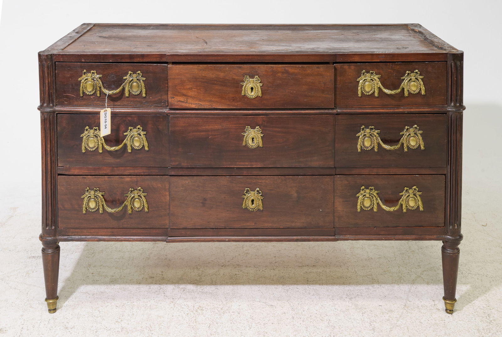 French Three Drawer Large Chest (1 of 5)