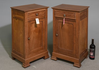 Two French Left & Right Nightstands