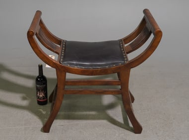 Walnut Vanity Chair / Bench