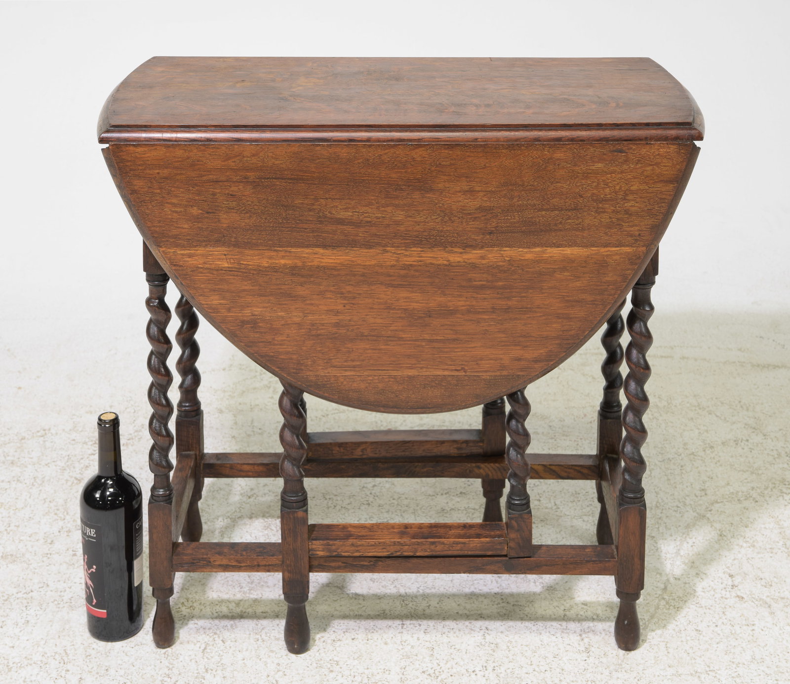 British Oak Barley Twist Drop Leaf Table #2 (1 of 3)