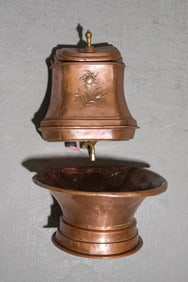 French Copper Water Font / Lavabo