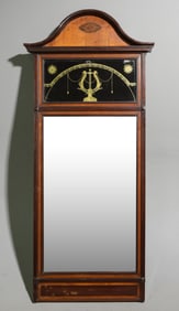 Danish Walnut Neo Classical Pier Mirror