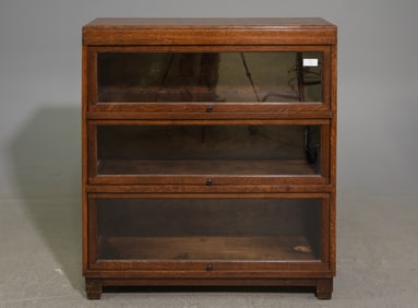 English Oak Barristers / Lawyers Style Bookcase