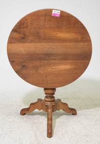 French Pedestal Base Tilt Top Table