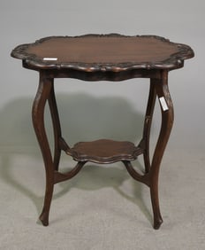 English Carved Two Tier Side / Occasional Table