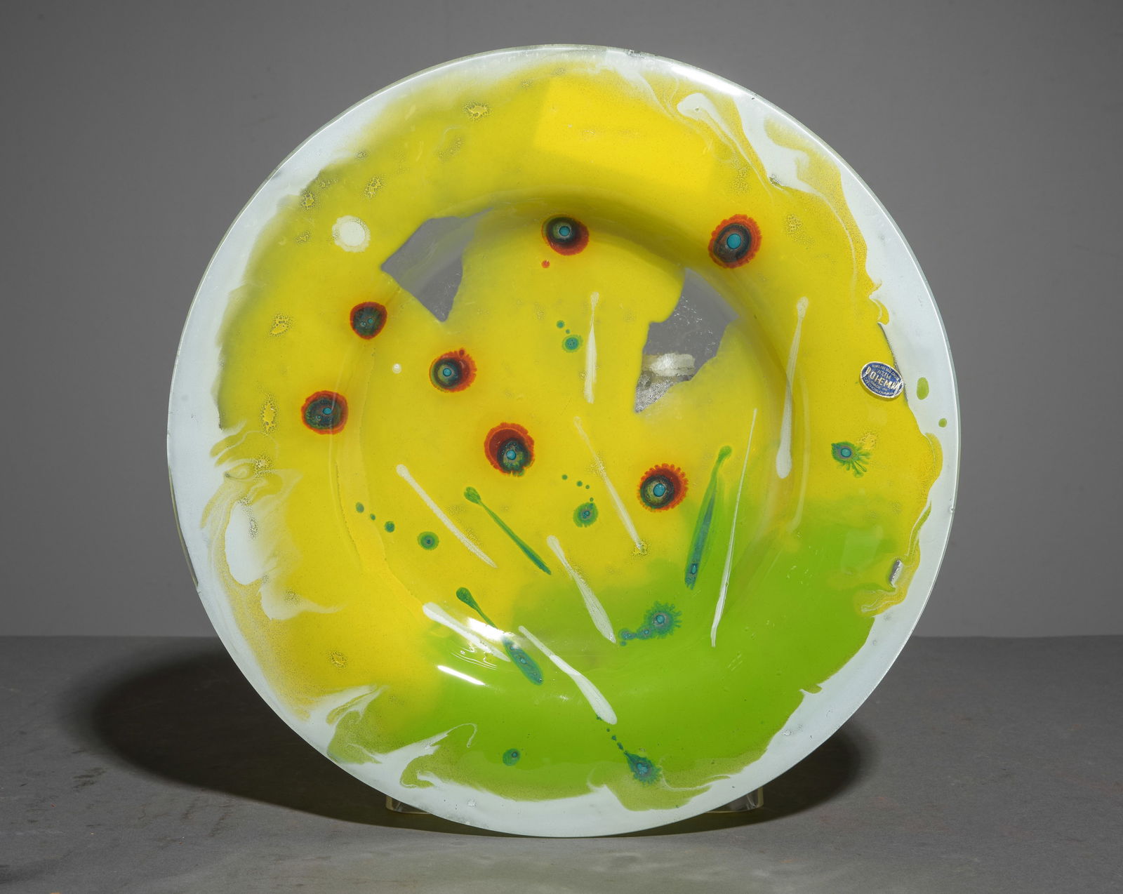 Italian Hand Made Art Glass Charger / Platter (1 of 3)