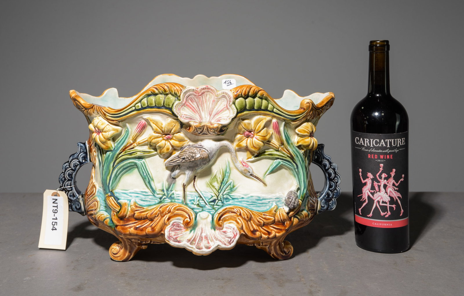 Onnaing Majolica Jardiniere / Cache Pot (1 of 5)