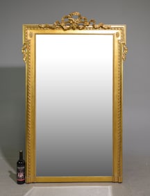 French Louis XVI Style Gold Gilt Framed Mirror #2