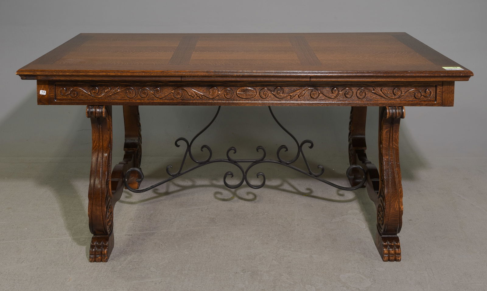 French Renaissance Style Draw Leaf Dining Table (1 of 4)