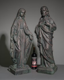 Two Religious Figures - Jesus & Mary