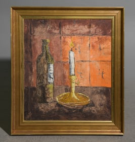 Jorgen L. Sloth Acrylic on Canvas Still Life c.1936