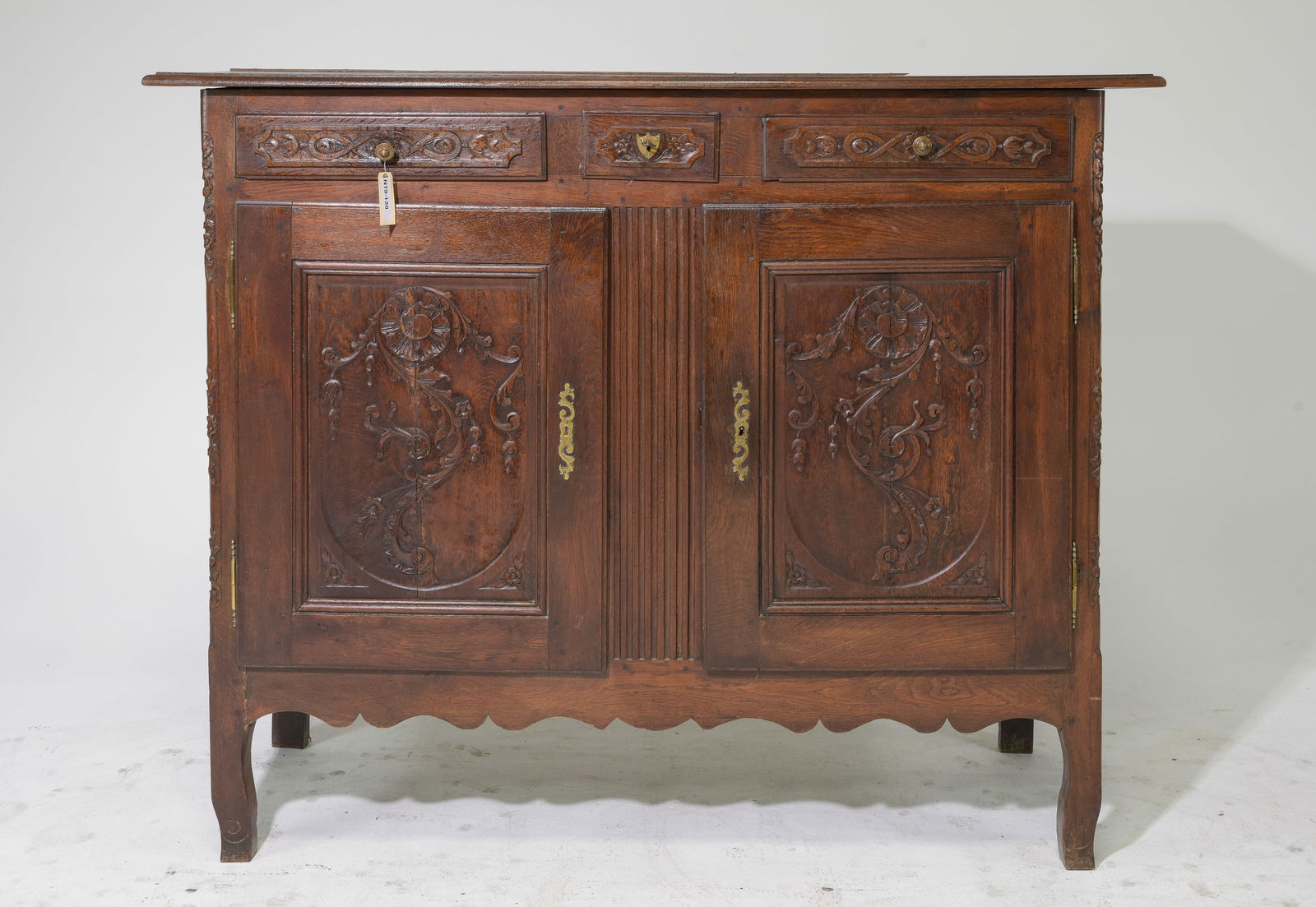 Louis XV Style Carved Oak Buffet / Sideboard (1 of 7)