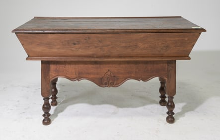 French Rustic Large Dough Box on Stand