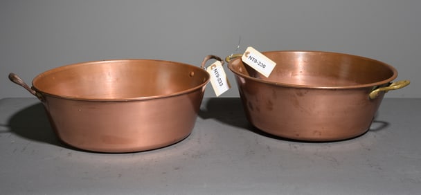 Two French Copper Jam Pans #2