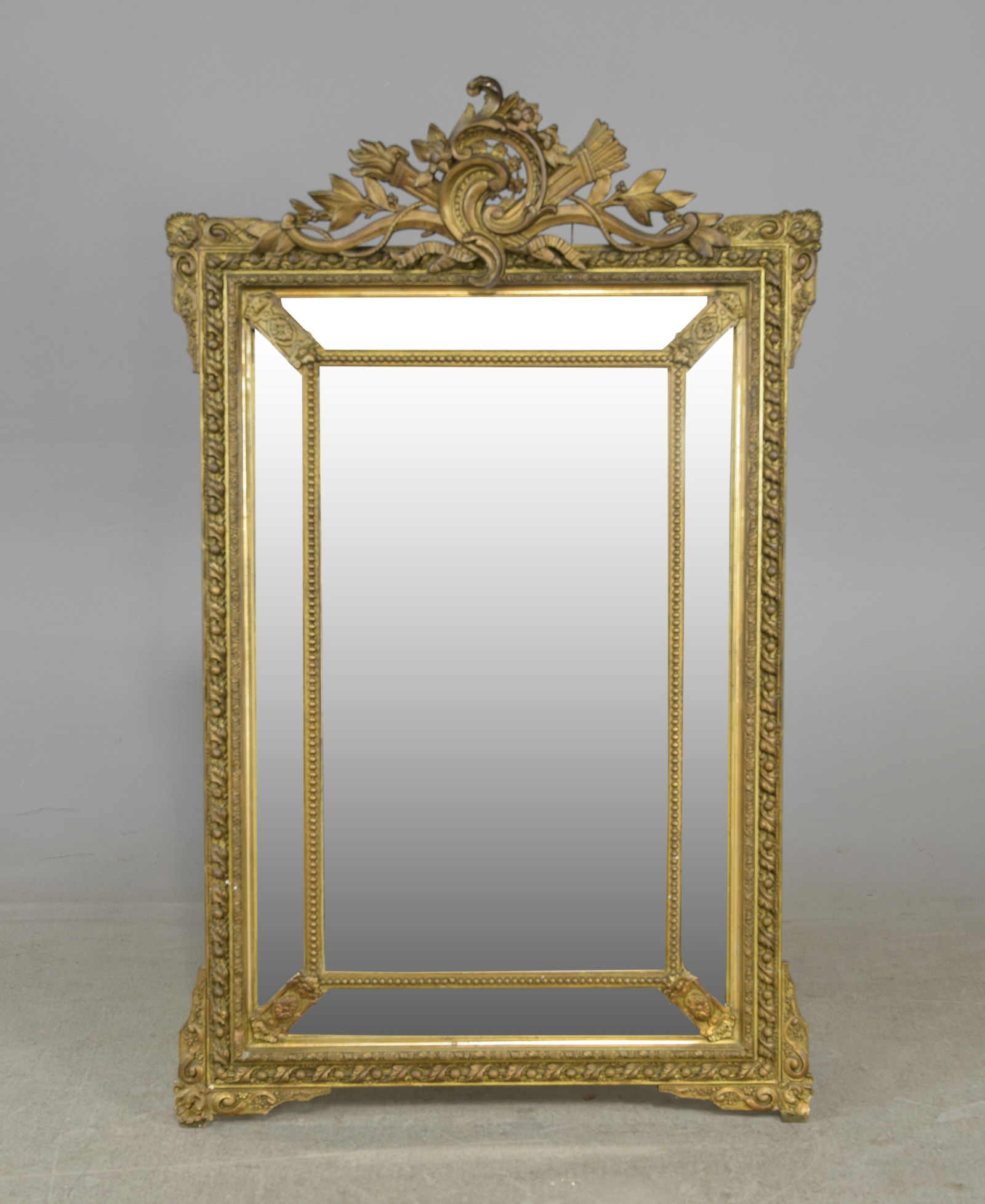 Louis XVI Style Gilded Framed Mirror (1 of 6)