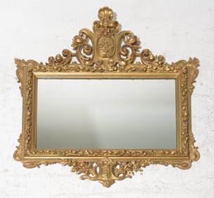 Louis XV Style Gold Gilt Framed Mirror
