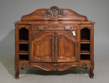 Louis XV Style Carved Oak Buffet / Sideboard