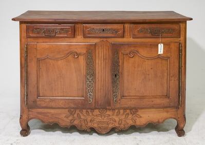 Louis XV Style Rustic Buffet / Sideboard