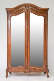 Louis XV Style Double Mirror Door Armoire #2