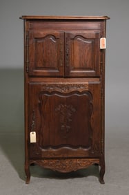 Louis XV Style Tall Oak Hall / Jam Cabinet