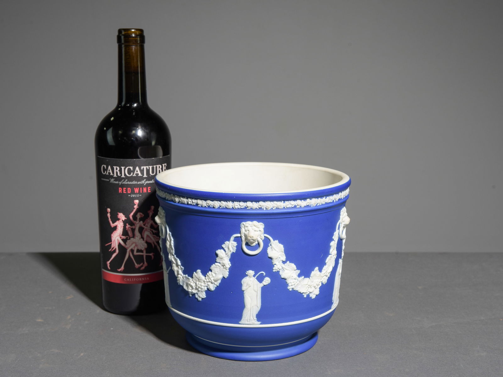 Wedgewood Blue Jasperware Jardiniere (1 of 5)