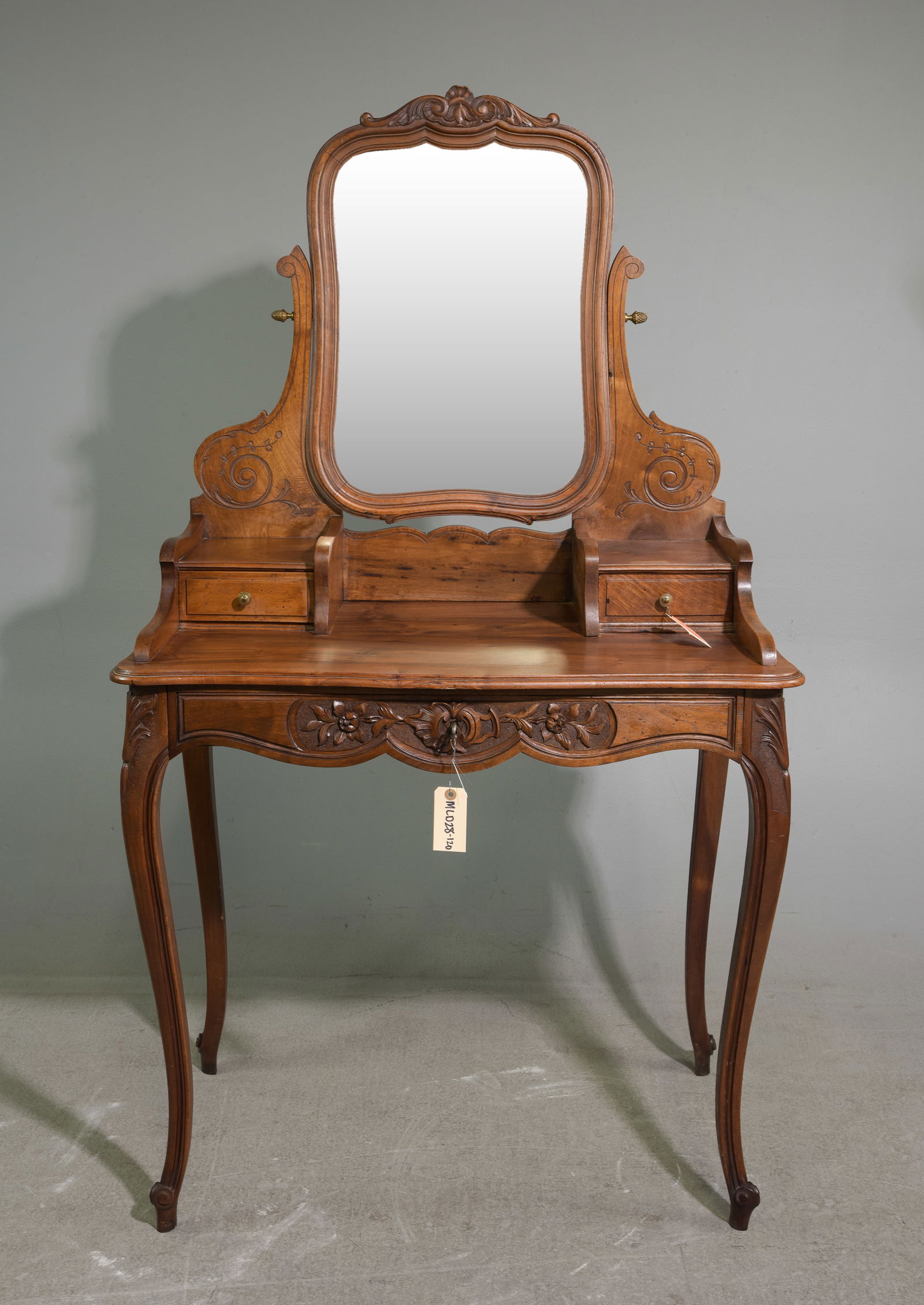 Louis XV Style Walnut Dressing Table (1 of 6)