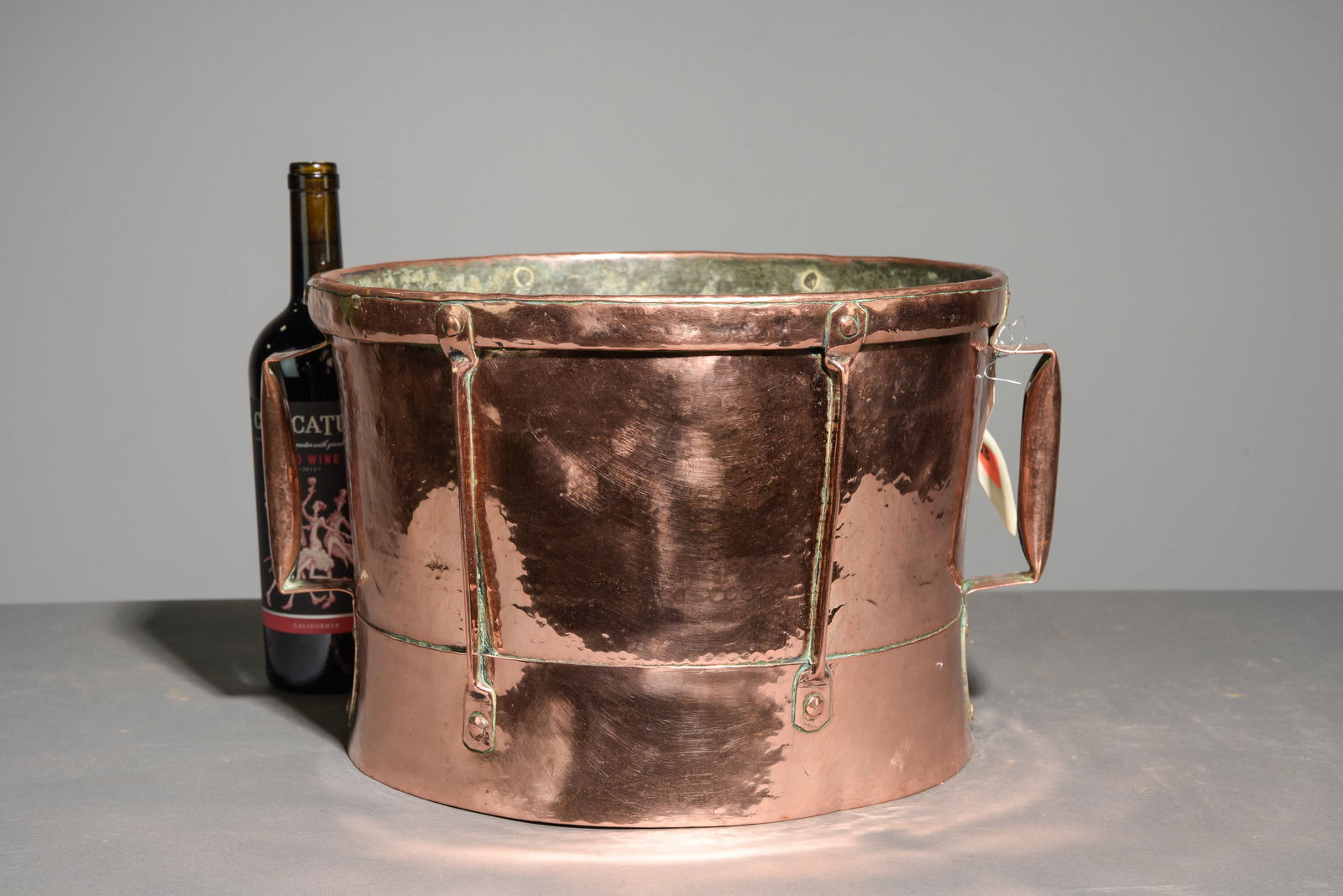 Large Polished Copper Ferrat / Pot with Handles #2 (1 of 4)
